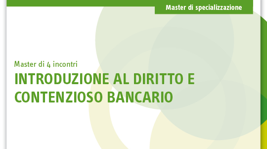 Immagine Introduzione al diritto e contenzioso bancario | Euroconference